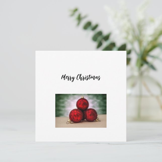 Cartão de Saudação de Natal (Em pé/Frente)