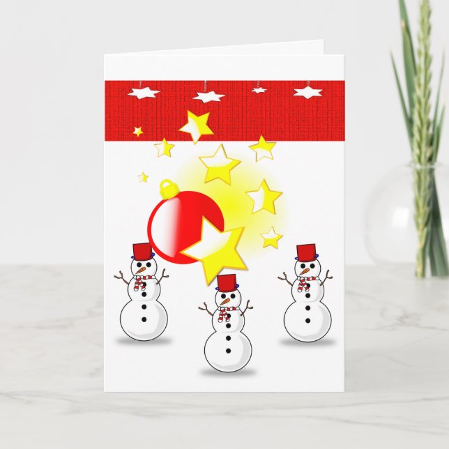 Cartão de Saudação de Natal (Frente)