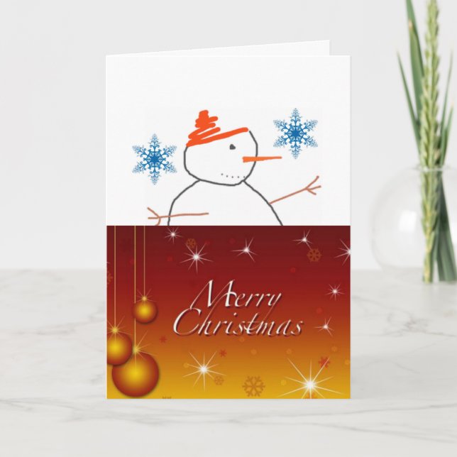 Cartão de Saudação de Natal (Frente)