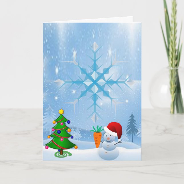 Cartão de Saudação de Natal (Frente)