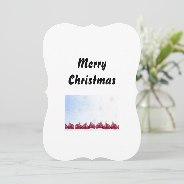 Cartão de Saudação de Natal (Em pé/Frente)