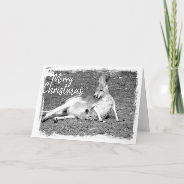 Cartão de Saudação de Natal Australiano (Frente)