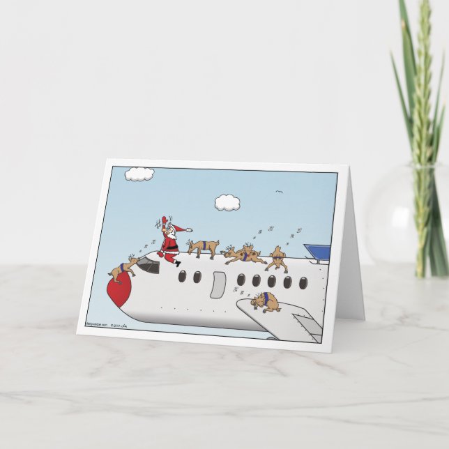 Cartão de Saudação de Natal Autopiloto (Frente)