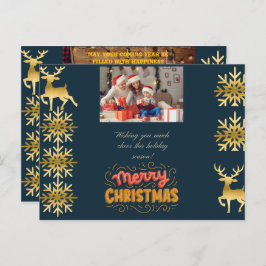 Cartão de saudação de natal casado