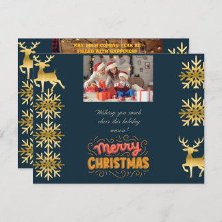 Cartão de saudação de natal casado