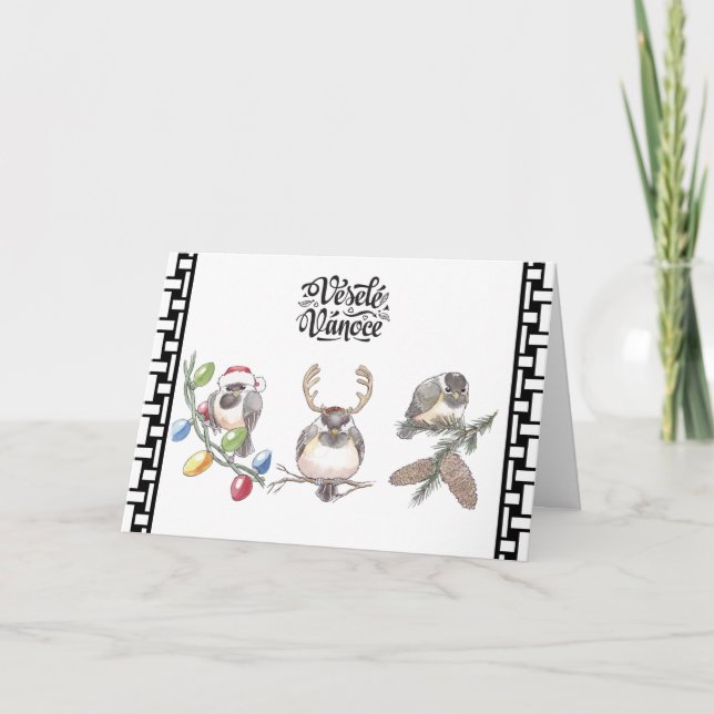 Cartão de Saudação de Natal Checo (Frente)