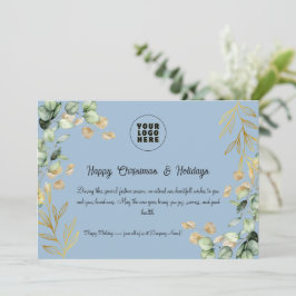Cartão de Saudação de Natal Corporativo Personaliz