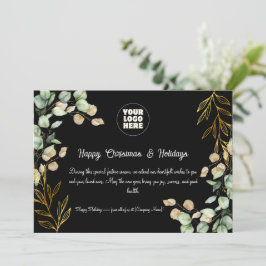 Cartão de Saudação de Natal Corporativo Personaliz