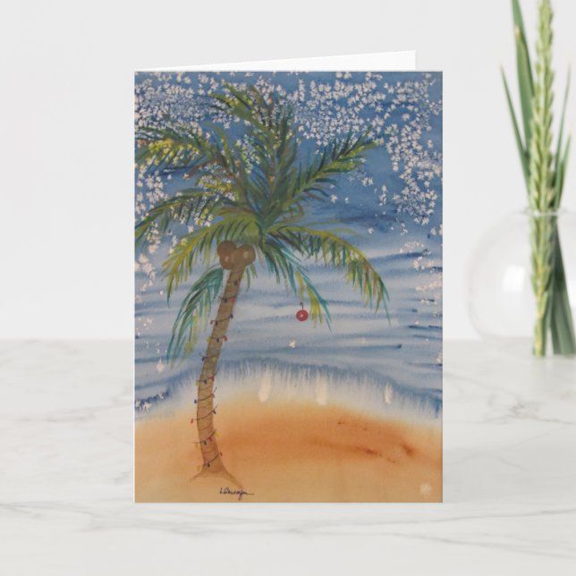 Cartão de Saudação de Natal da Califórnia (Frente)