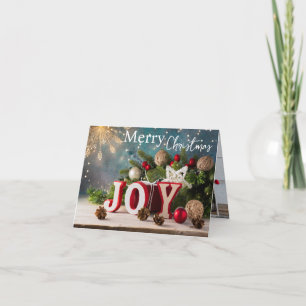 Cartão de Saudação de Natal de Joy 6 Image
