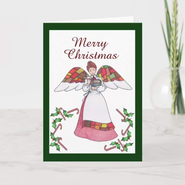 Cartão de Saudação de Natal do Angel Country (Frente)