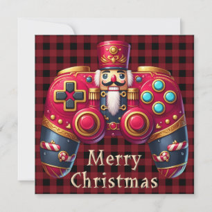 Cartão de Saudação de Natal do Controlador de Jogo