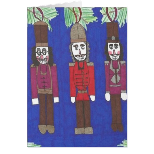 Cartão de Saudação de Natal do Noz-Cracker (Frente)