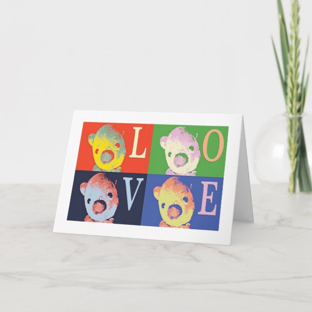 Cartão de Saudação de Natal do Pooh Bear (Frente)