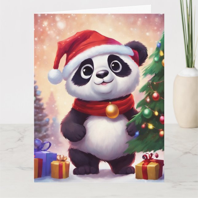 Cartão de Saudação de Natal Dobrado (Frente)