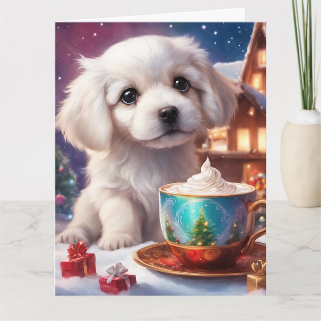 Cartão de Saudação de Natal Dobrado (Frente)