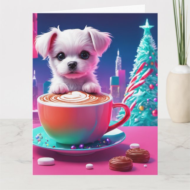 Cartão de Saudação de Natal Dobrado (Frente)