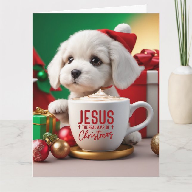 Cartão de Saudação de Natal Dobrado (Frente)