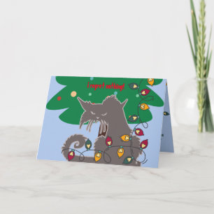 Cartão de saudação de Natal dobrado