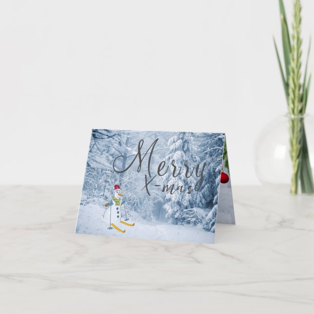 Cartão de Saudação de Natal Dobrado (Frente)