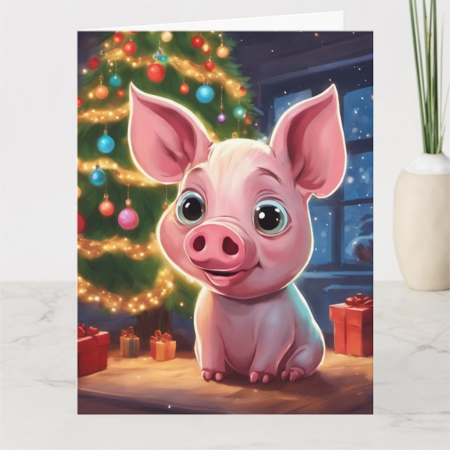 Cartão de Saudação de Natal Dobrado (Frente)