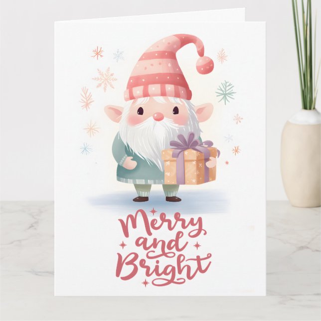 Cartão de Saudação de Natal Dobrado (Frente)