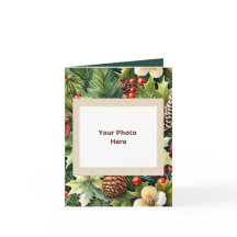 Cartão de Saudação de Natal Dobrado da Elegância B