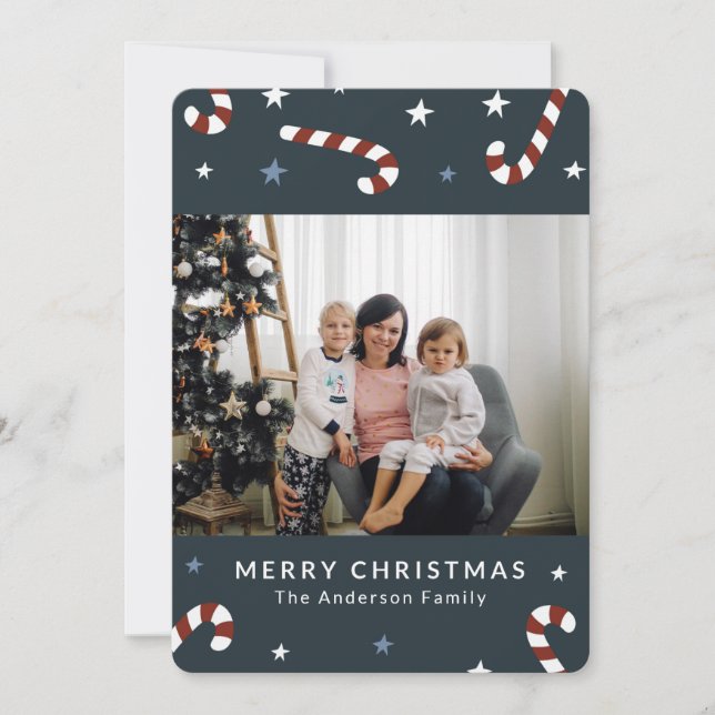 Cartão de Saudação de Natal Doces (Frente)