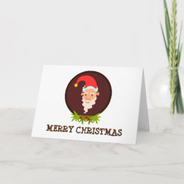 Cartão de Saudação de Natal Elf Retrato