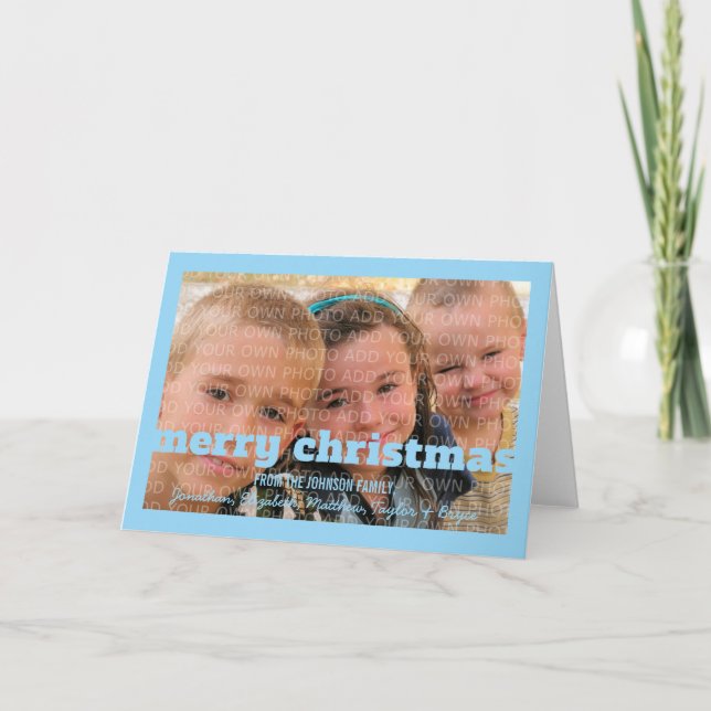 Cartão de Saudação de Natal Feliz (Frente)