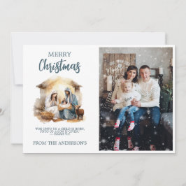 Cartão de Saudação de Natal Feriado - Natividade