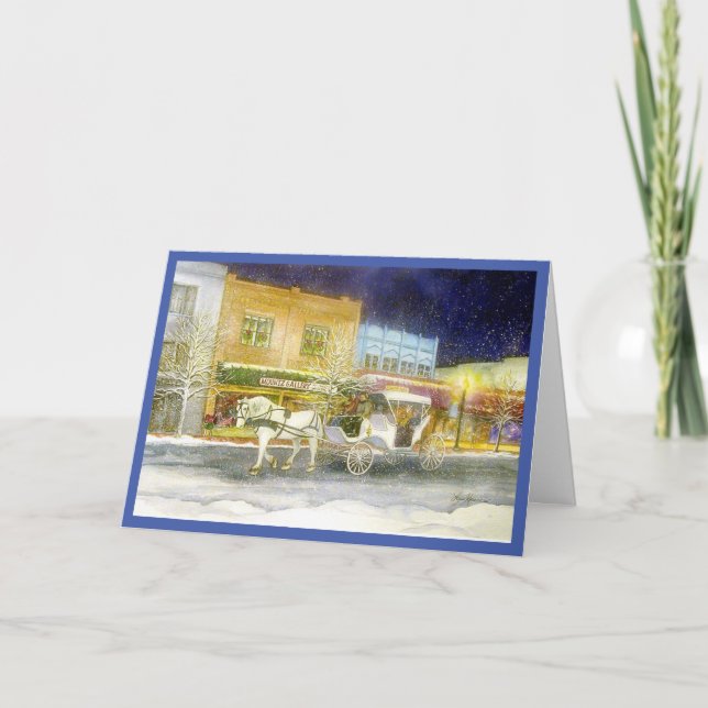 Cartão de Saudação de Natal "Home for Holidays" (Frente)