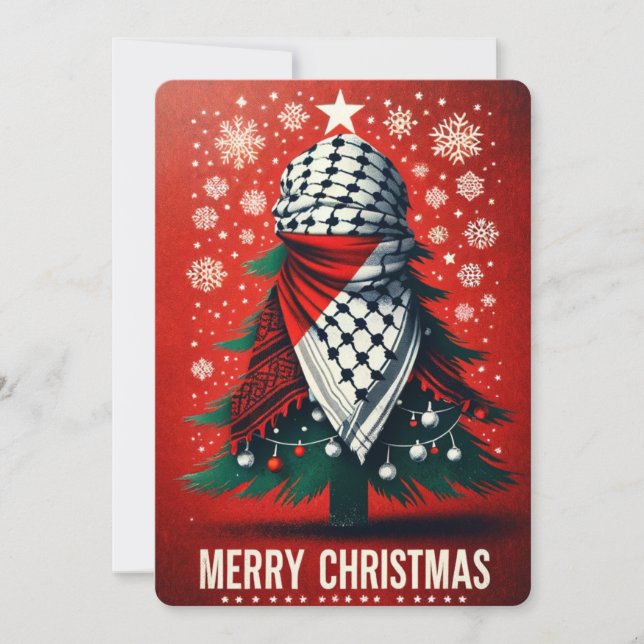 Cartão de saudação de natal PALESTINE (Frente)