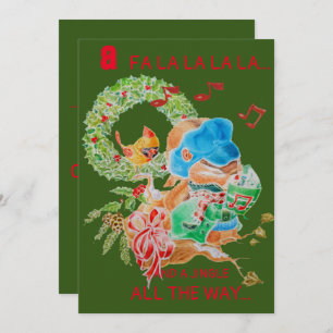 Cartão de Saudação de Natal para Avô