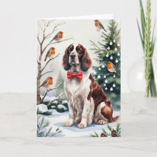 Cartão de Saudação de Natal para Cachorro Inglês