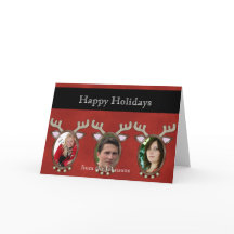 Cartão de Saudação de Natal para Três Rebeldes