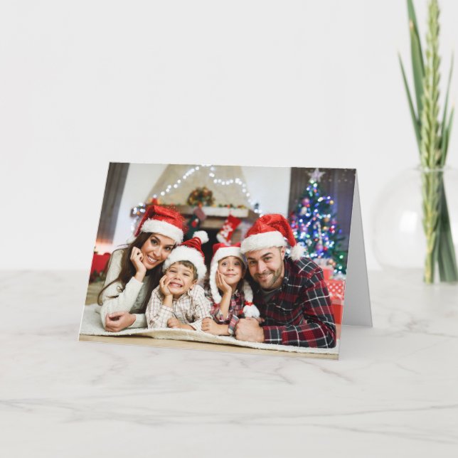 Cartão de saudação de Natal personalizado (Frente)