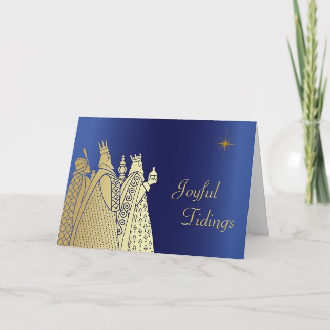 Cartão de Saudação de Natal Personalizado para Trê (Frente)