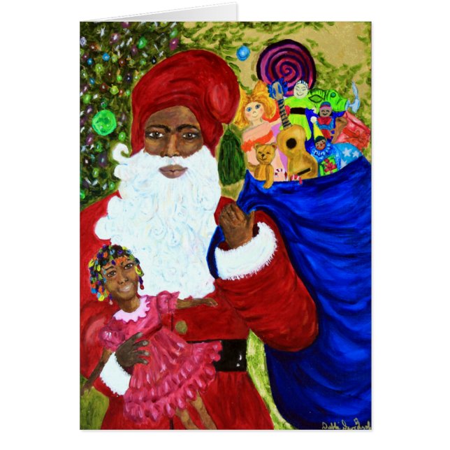 Cartão de Saudação de Natal Personalizável - Papai (Frente)