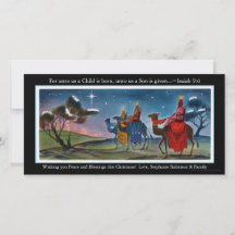 Cartão de Saudação de Natal Plano para Viajantes C