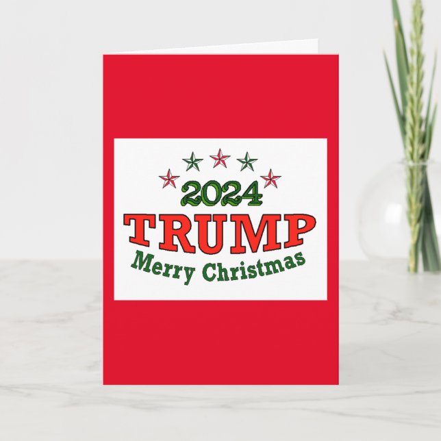 Cartão de Saudação de Natal Trump 2024 (Frente)
