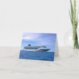 Cartão de Saudação de Navio de Cruzeiro