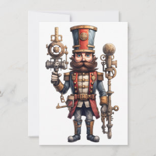 Cartão de Saudação de Nutcracker Steampunk
