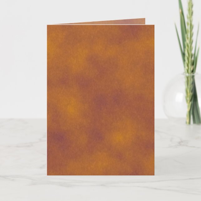 Cartão de Saudação de Nuvens Laranja e Roxo (Frente)