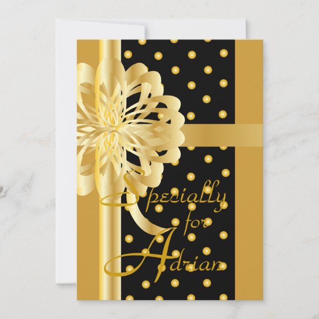 Cartão de Saudação de Ocassão Especial - Personali (Frente)