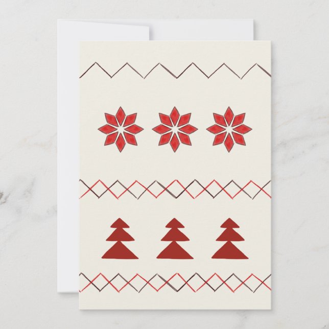 Cartão de saudação de padrão do kit (Frente)