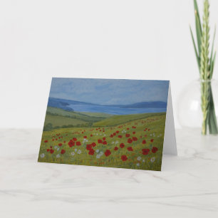 Cartão de saudação de paisagem salgada