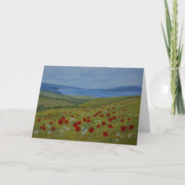 Cartão de saudação de paisagem salgada (Frente)