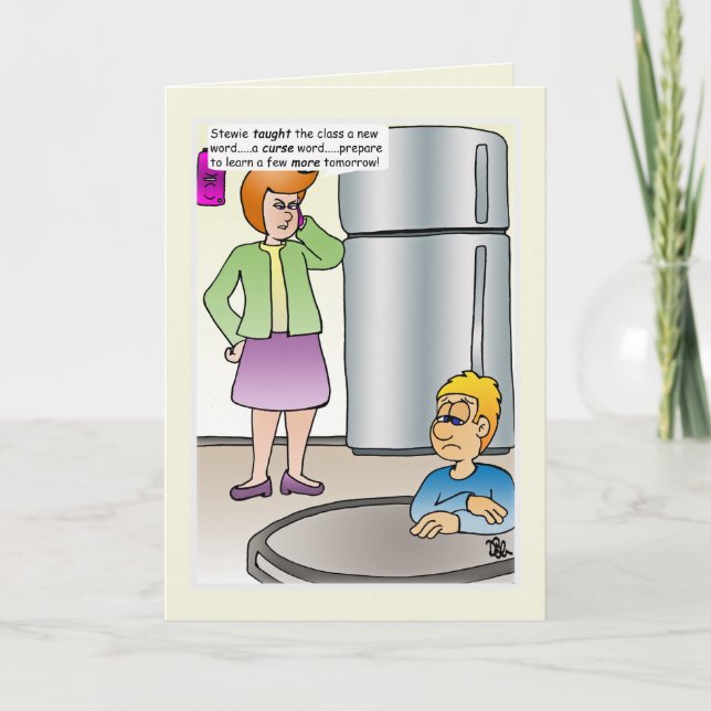 Cartão de Saudação de Palavras Idosas (Frente)