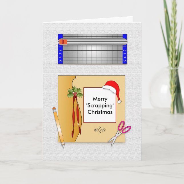 Cartão de Saudação de Papel de Livro de Natal (Frente)